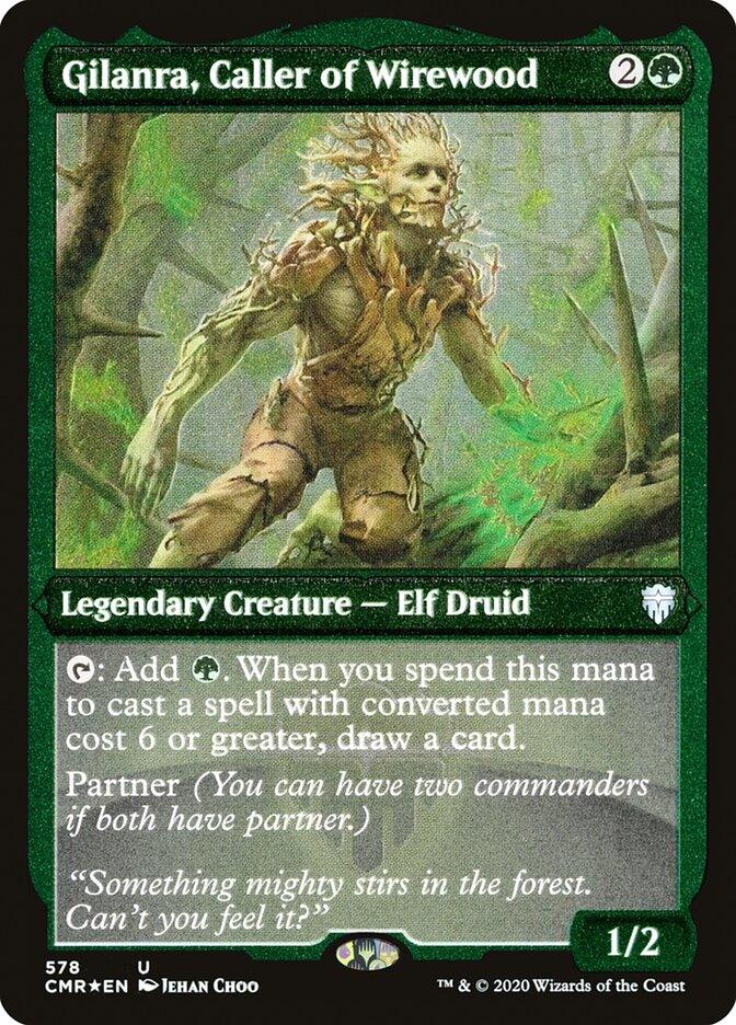Gilanra, Caller of Wirewood (Etched) [Commander Legends] - Trinity Hobby