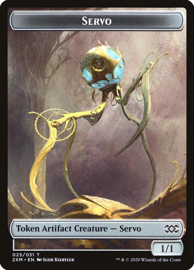 Saproling // Servo Double-Sided Token [Double Masters Tokens] - Trinity Hobby