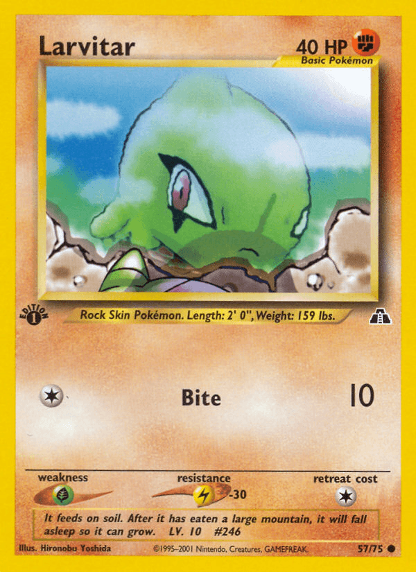 Larvitar (57/75) [Neo Discovery 1st Edition] - Trinity Hobby