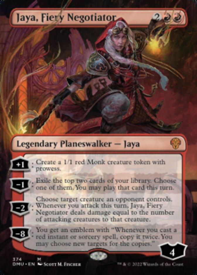 Jaya, Fiery Negotiator (Borderless) [Dominaria United] - Trinity Hobby