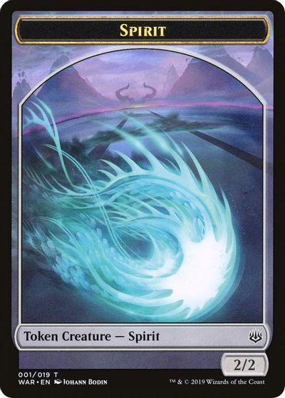 Dragon // Spirit Double-Sided Token [Challenger Decks 2020 Tokens] - Trinity Hobby
