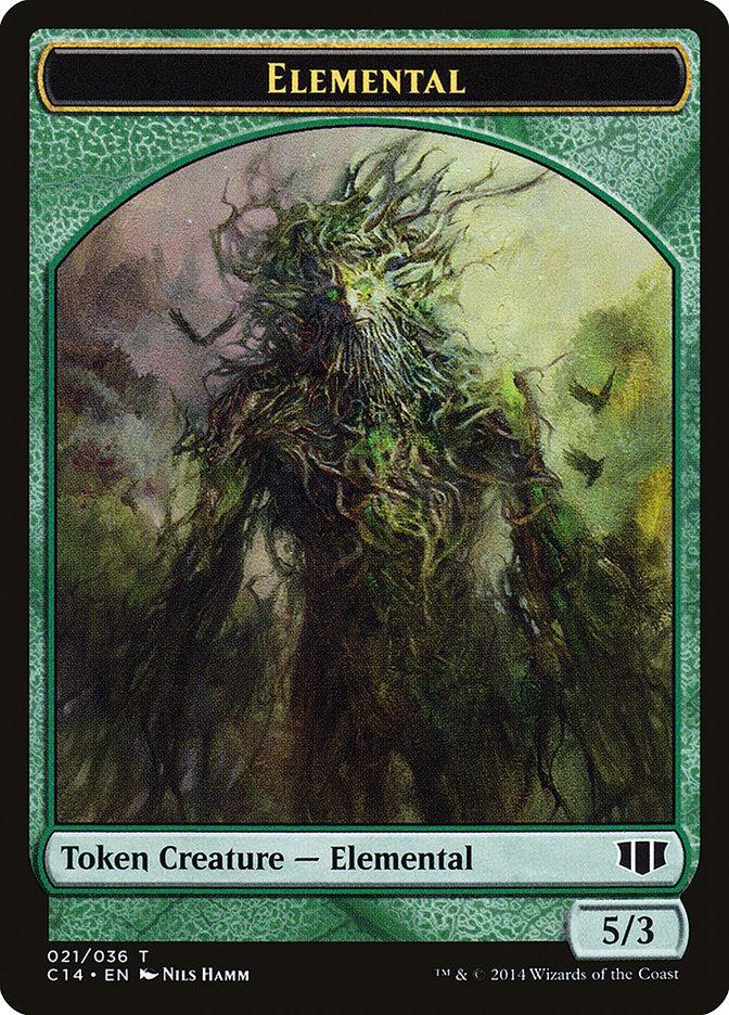 Elemental // Beast (019/036) Double-Sided Token [Commander 2014 Tokens] - Trinity Hobby