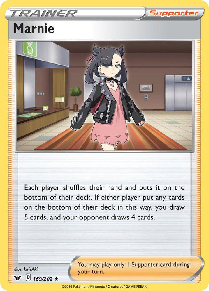 Marnie (169/202) (Theme Deck Exclusive) [Sword & Shield: Base Set] - Trinity Hobby