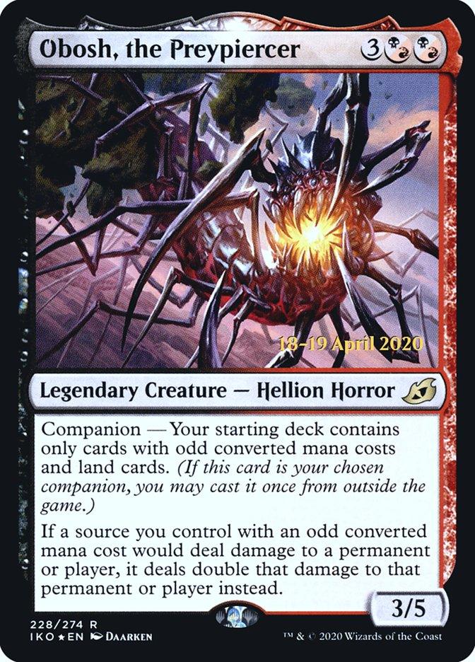 Obosh, the Preypiercer [Ikoria: Lair of Behemoths Prerelease Promos] - Trinity Hobby