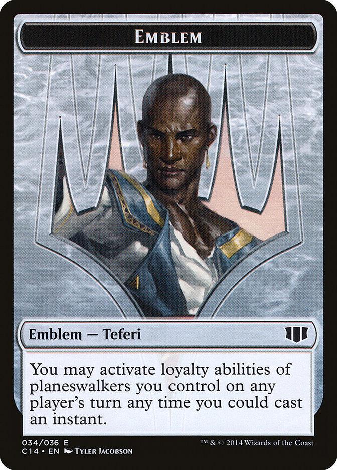 Teferi, Temporal Archmage Emblem // Zombie (011/036) Double-Sided Token [Commander 2014 Tokens] - Trinity Hobby