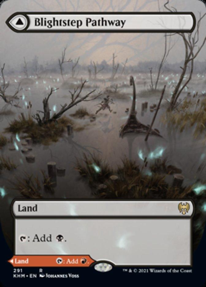 Blightstep Pathway // Searstep Pathway (Borderless Alternate Art) [Kaldheim] - Trinity Hobby