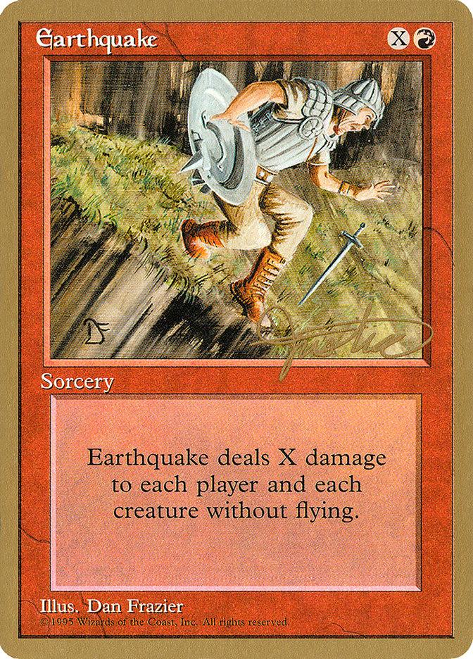 Earthquake (Mark Justice) [Pro Tour Collector Set] - Trinity Hobby
