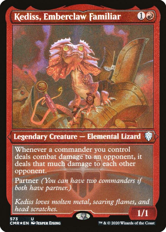 Kediss, Emberclaw Familiar (Etched) [Commander Legends] - Trinity Hobby