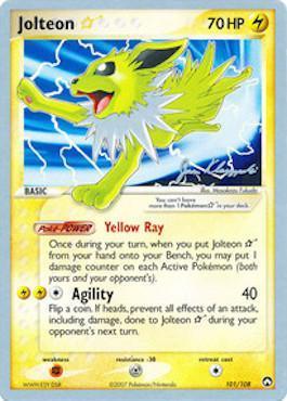 Jolteon Star (101/108) (Psychic Lock - Jason Klaczynski) [World Championships 2008] - Trinity Hobby