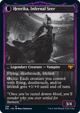 Henrika Domnathi // Henrika, Infernal Seer [Innistrad: Double Feature] - Trinity Hobby