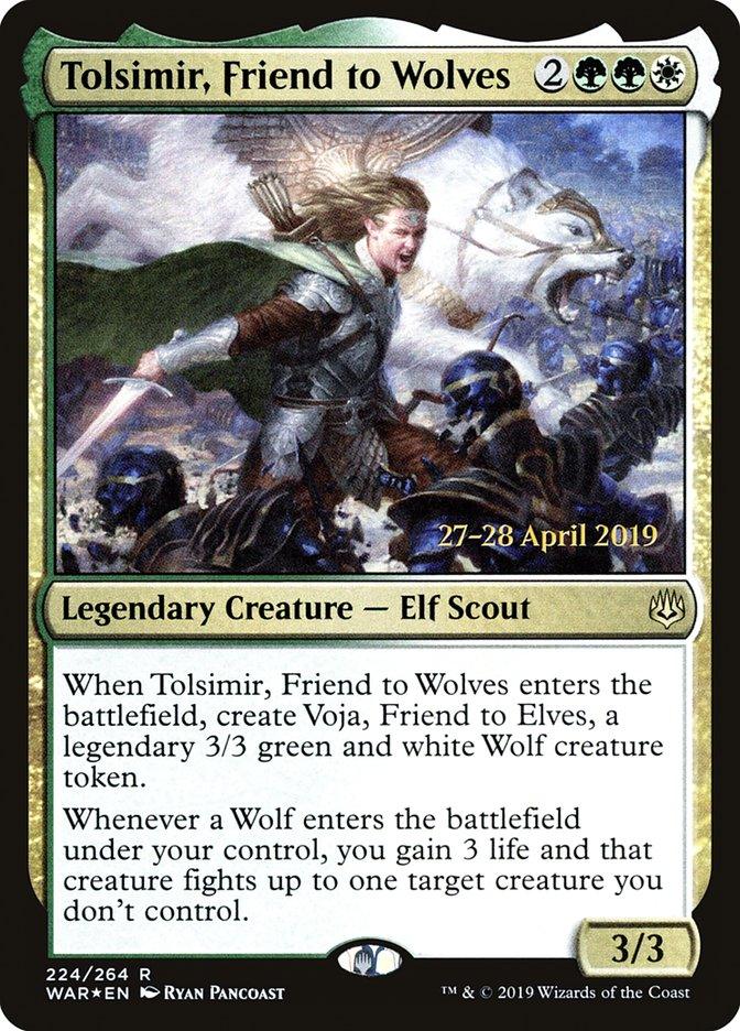 Tolsimir, Friend to Wolves [War of the Spark Prerelease Promos] - Trinity Hobby