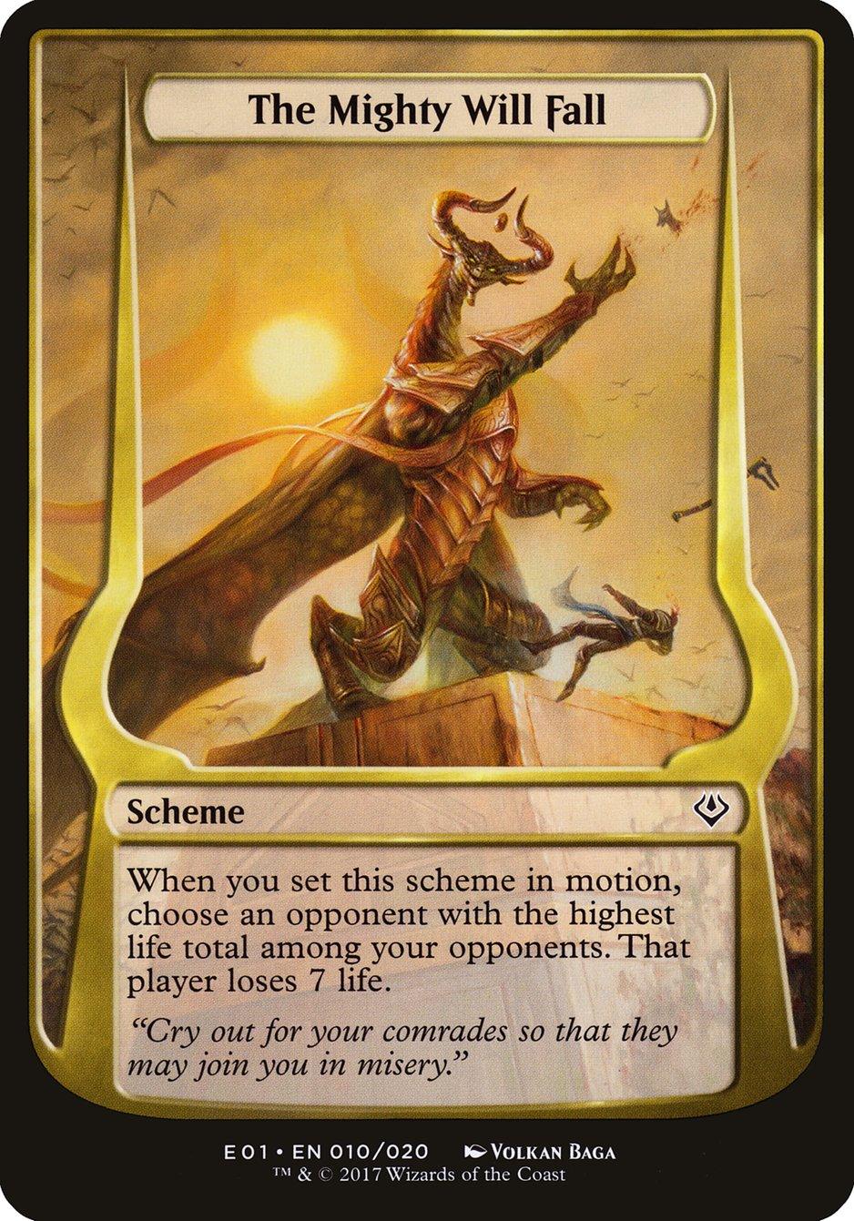 The Mighty Will Fall (Schemes) [Archenemy: Nicol Bolas Schemes] - Trinity Hobby