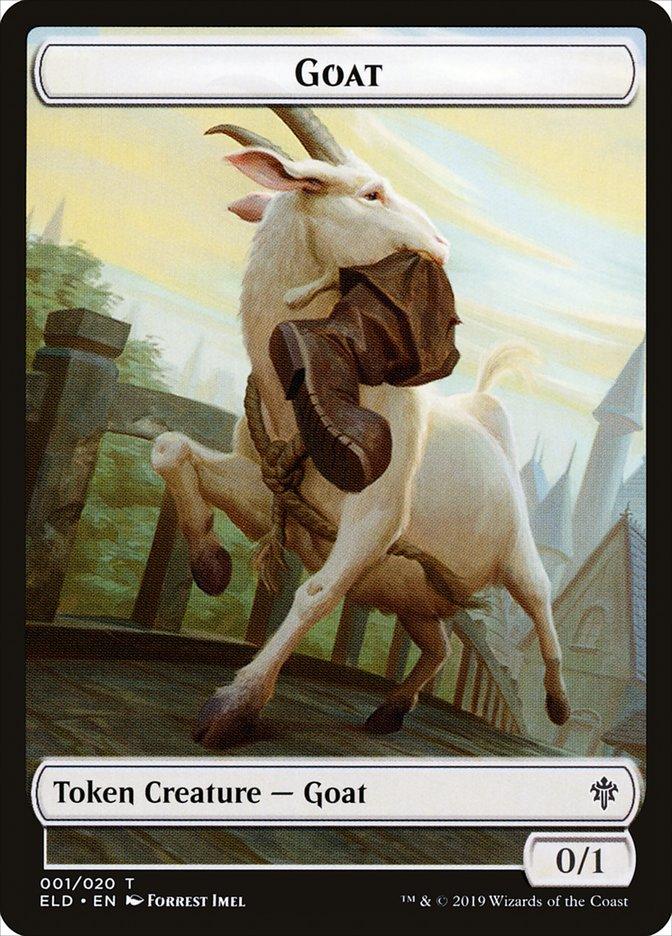 Goat Token [Throne of Eldraine Tokens] - Trinity Hobby