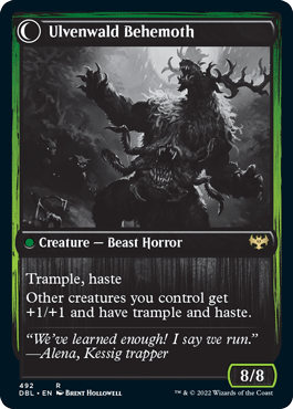 Ulvenwald Oddity // Ulvenwald Behemoth [Innistrad: Double Feature] - Trinity Hobby