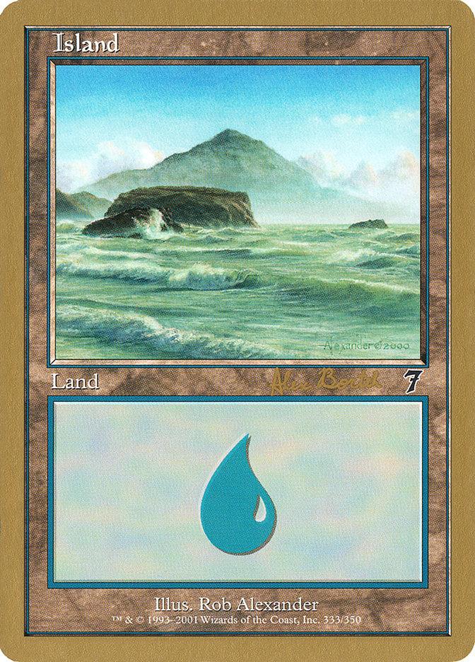 Island (ab333) (Alex Borteh) [World Championship Decks 2001] - Trinity Hobby