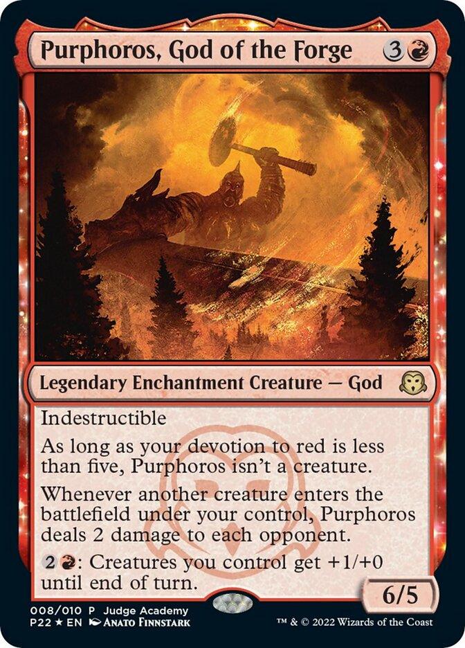 Purphoros, God of the Forge [Judge Gift Cards 2022] - Trinity Hobby