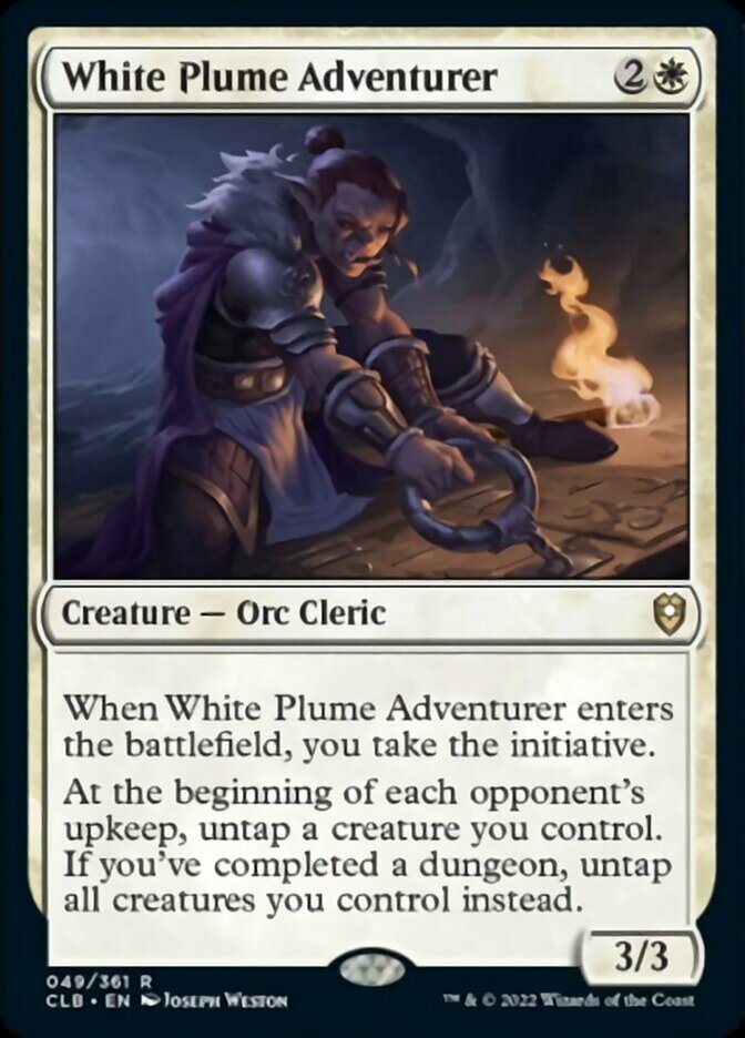 White Plume Adventurer [Commander Legends: Battle for Baldur's Gate] - Trinity Hobby