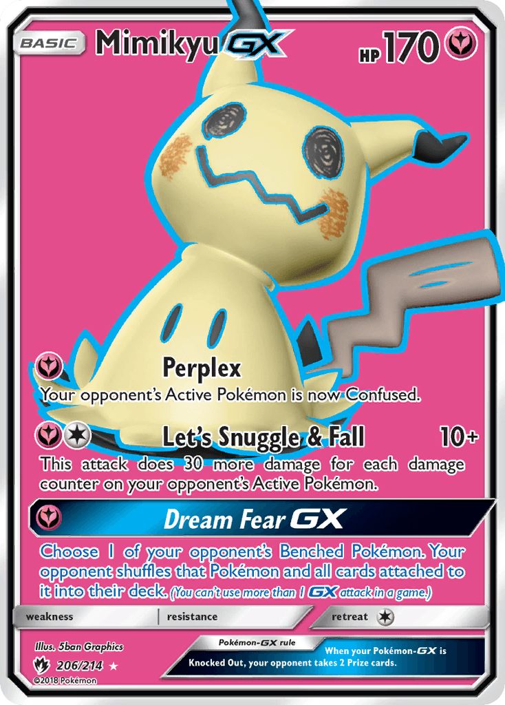 Mimikyu GX (206/214) [Sun & Moon: Lost Thunder] - Trinity Hobby