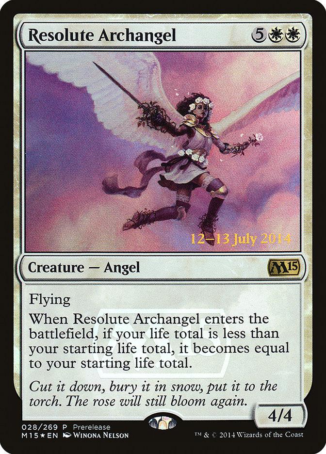 Resolute Archangel [Magic 2015 Prerelease Promos] - Trinity Hobby