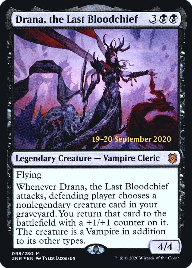 Drana, the Last Bloodchief [Zendikar Rising Prerelease Promos] - Trinity Hobby