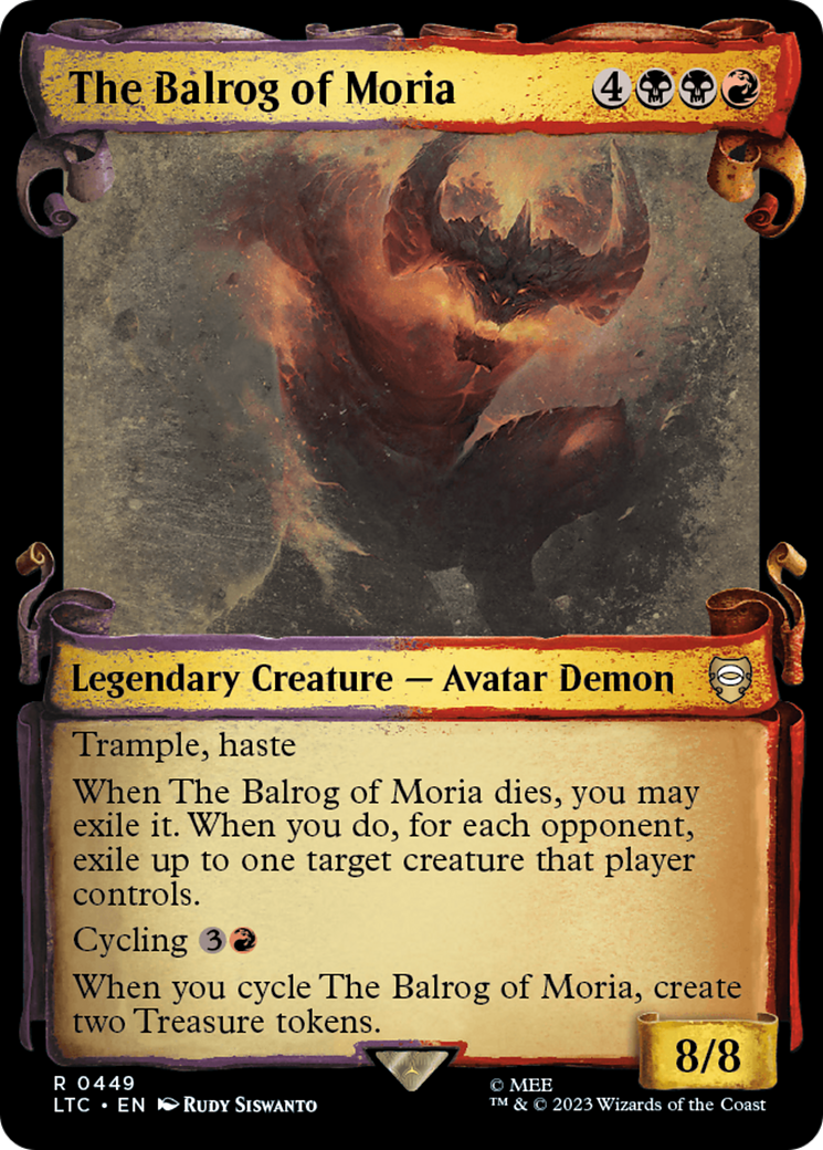 The Balrog of Moria [The Lord of the Rings: Tales of Middle-Earth Commander Showcase Scrolls] - Trinity Hobby