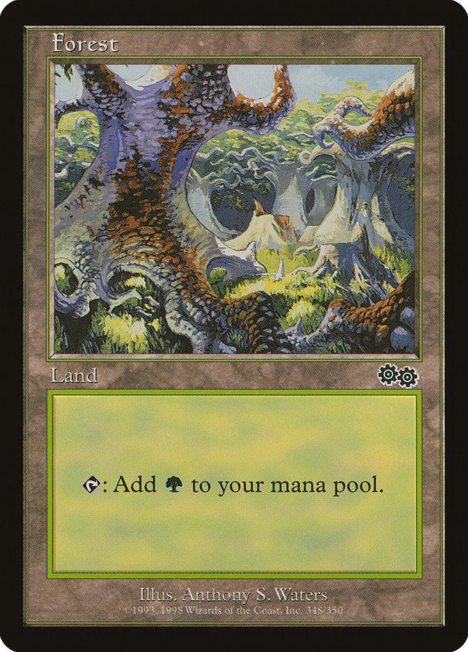 Forest (348) [Urza's Saga] - Trinity Hobby
