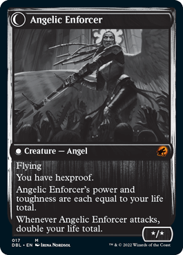 Enduring Angel // Angelic Enforcer [Innistrad: Double Feature] - Trinity Hobby
