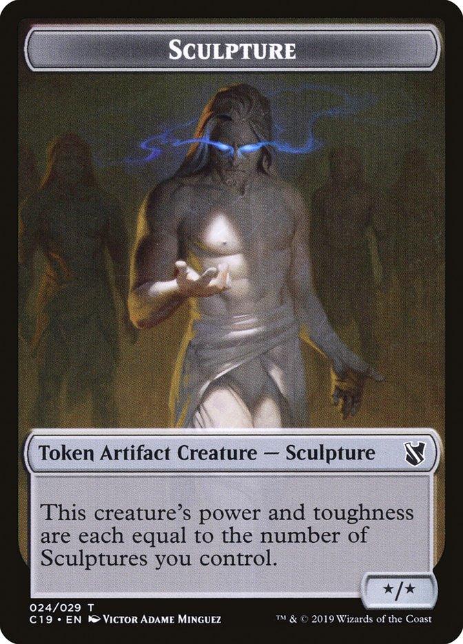 Bird (001) // Sculpture Double-Sided Token [Commander 2019 Tokens] - Trinity Hobby