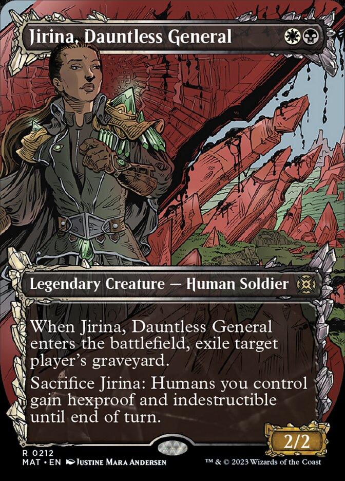 Jirina, Dauntless General (Showcase Halo Foil) [March of the Machine: The Aftermath] - Trinity Hobby