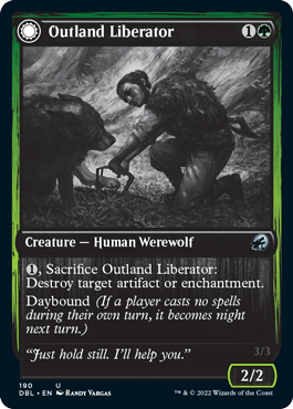 Outland Liberator // Frenzied Trapbreaker [Innistrad: Double Feature] - Trinity Hobby