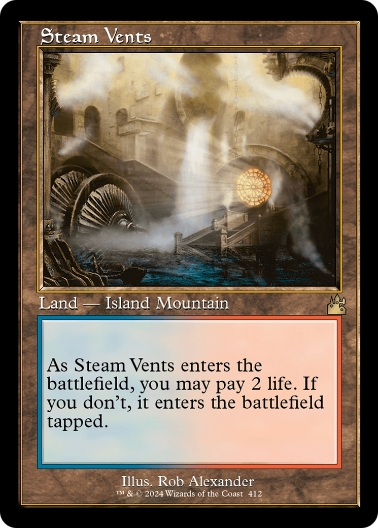 Steam Vents (Retro) [Ravnica Remastered] - Trinity Hobby