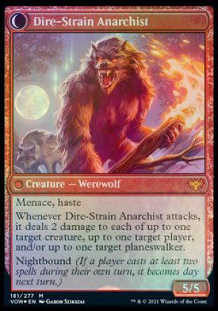Volatile Arsonist // Dire-Strain Anarchist [Innistrad: Crimson Vow Prerelease Promos] - Trinity Hobby