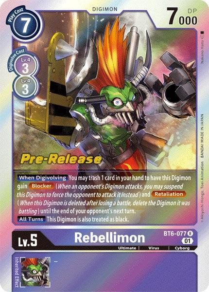 Rebellimon [BT6-077] [Double Diamond Pre-Release Cards]Digimon Trading Card Game