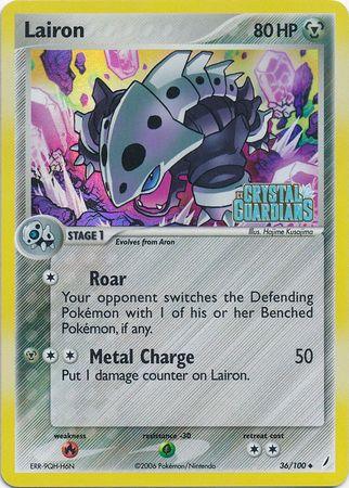 Pokemon Trading Card Lairon (36/100) (Stamped) [EX: Crystal Guardians]