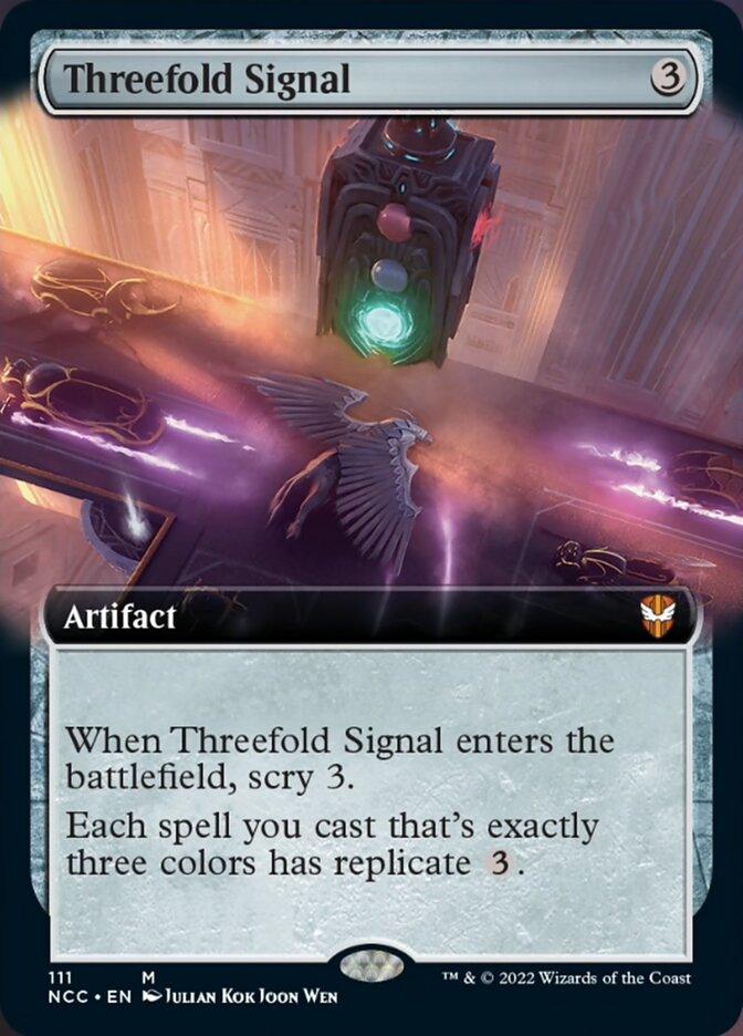 Threefold Signal (Extended Art) [Streets of New Capenna Commander] - Trinity Hobby