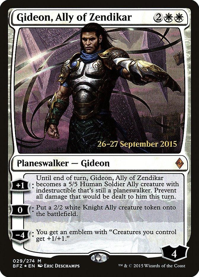 Gideon, Ally of Zendikar [Battle for Zendikar Prerelease Promos] - Trinity Hobby