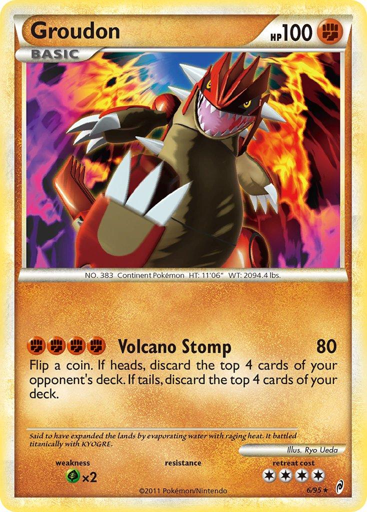 Groudon (6/95) (Theme Deck Exclusive) [HeartGold & SoulSilver: Call of Legends] - Trinity Hobby