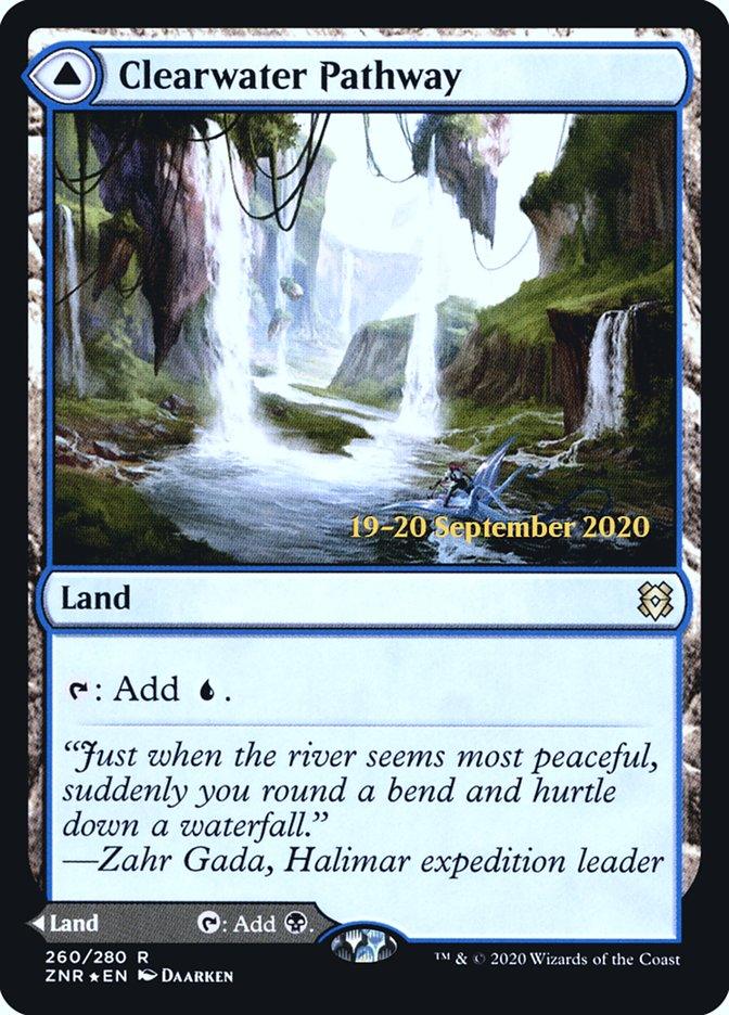 Clearwater Pathway // Murkwater Pathway [Zendikar Rising Prerelease Promos] - Trinity Hobby