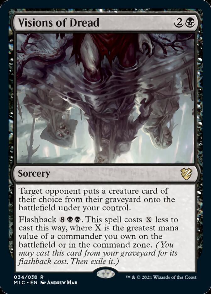 Visions of Dread [Innistrad: Midnight Hunt Commander] - Trinity Hobby
