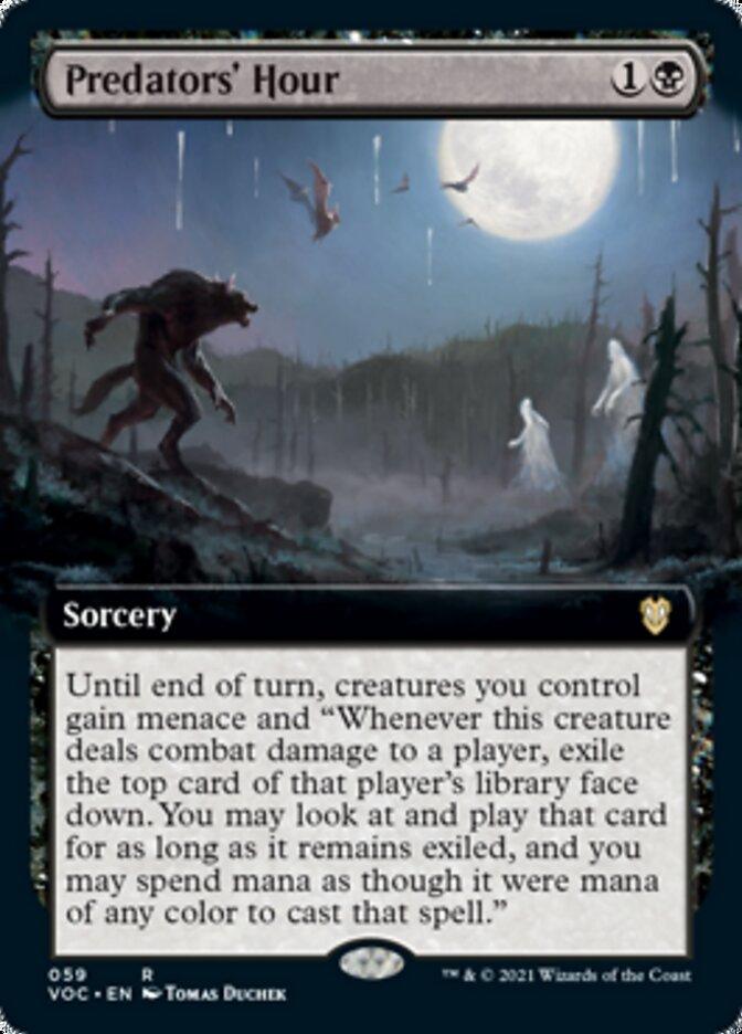 Predators' Hour (Extended Art) [Innistrad: Crimson Vow Commander] - Trinity Hobby