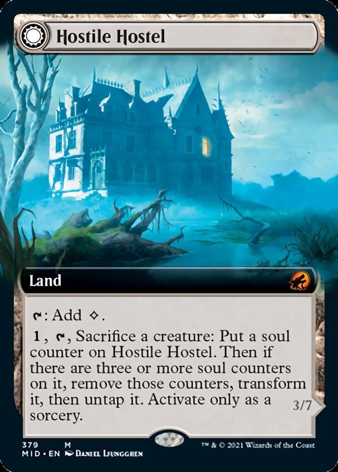 Hostile Hostel // Creeping Inn (Extended Art) [Innistrad: Midnight Hunt] - Trinity Hobby