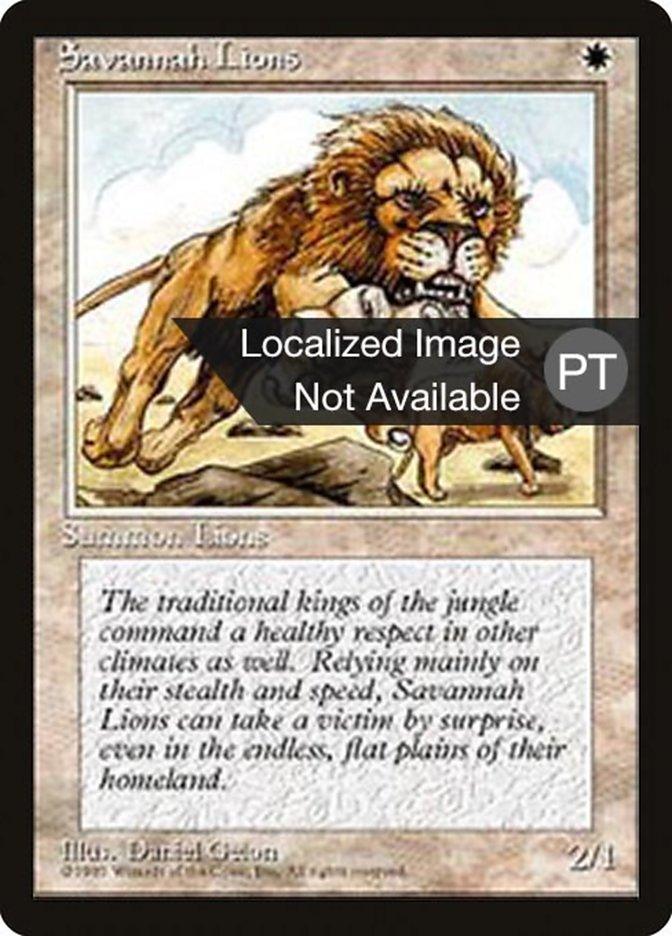Savannah Lions [Fourth Edition (Foreign Black Border)] - Trinity Hobby