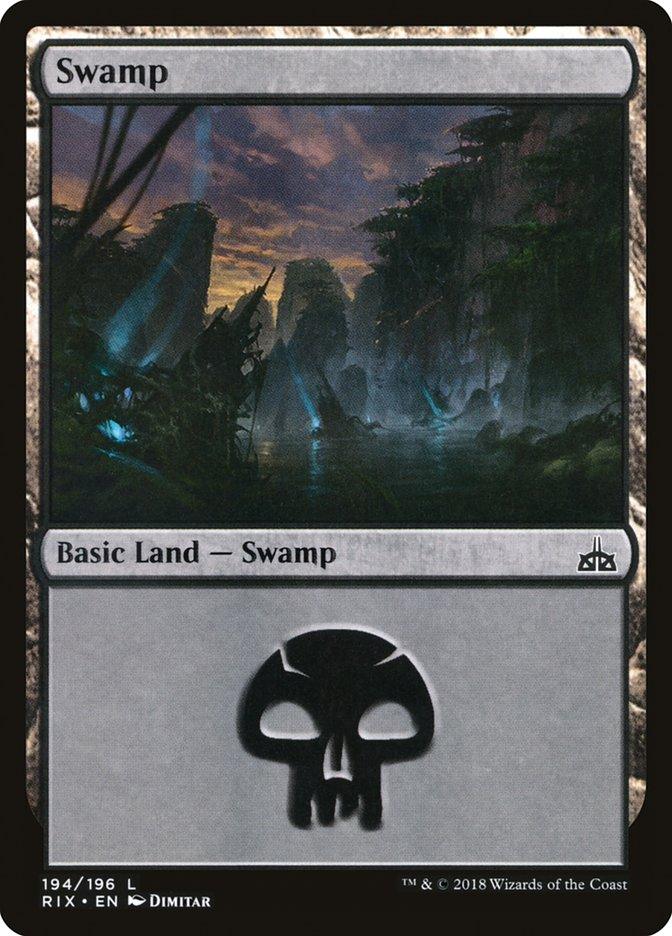 Swamp (194) [Rivals of Ixalan] - Trinity Hobby