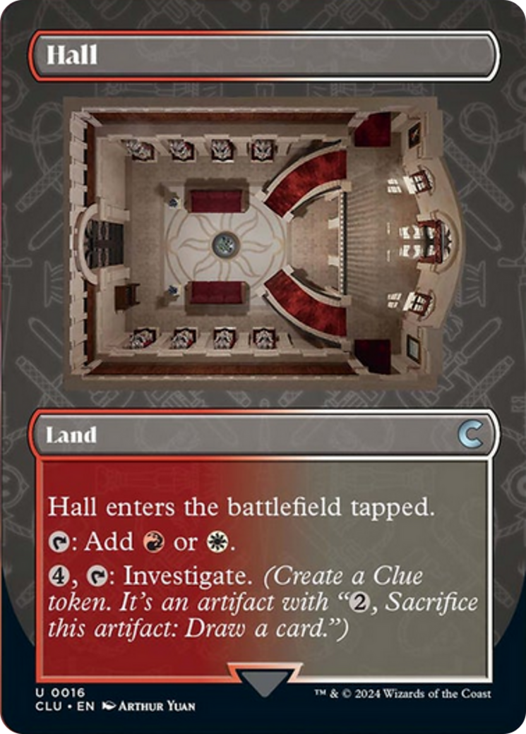 Hall (Borderless) [Ravnica: Clue Edition] - Trinity Hobby