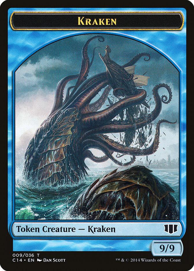 Kraken // Zombie (011/036) Double-Sided Token [Commander 2014 Tokens] - Trinity Hobby