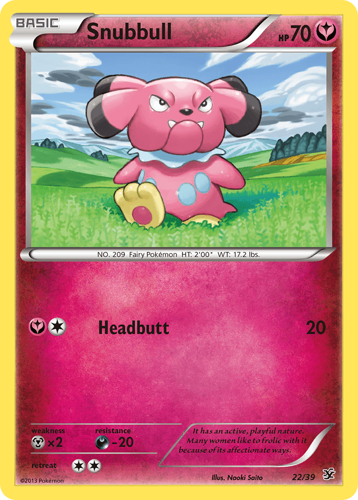 Snubbull (22/39) [XY: Kalos Starter Set] - Trinity Hobby