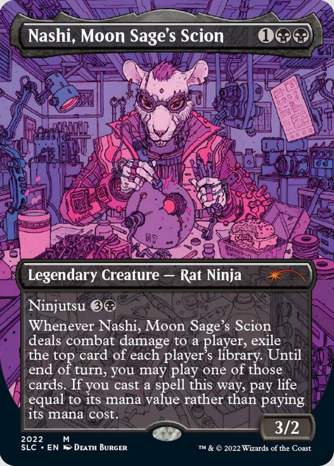 Nashi, Moon Sage's Scion (Borderless) [Secret Lair 30th Anniversary Countdown Kit] - Trinity Hobby