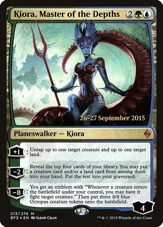 Kiora, Master of the Depths [Battle for Zendikar Prerelease Promos] - Trinity Hobby