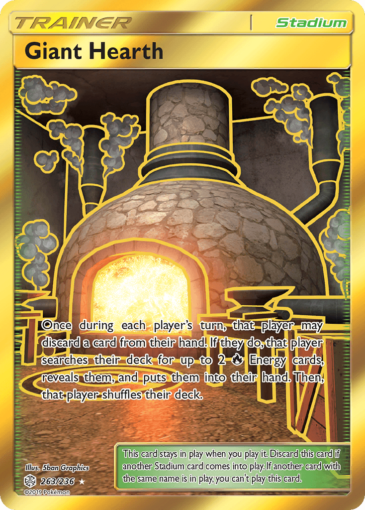 Giant Hearth (263/236) [Sun & Moon: Cosmic Eclipse] - Trinity Hobby