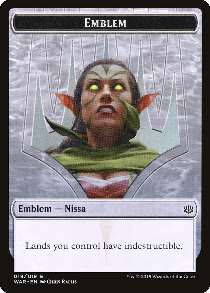 Nissa, Who Shakes the World Emblem [War of the Spark Tokens] - Trinity Hobby
